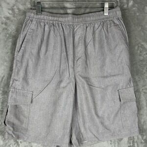 Rip Curl Mens XL Grey Heather Hybrid Cargo Shorts Elastic Waist KWAGA9 Standard